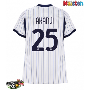 Inter Milan Manuel Akanji #25 Vieraspaita Naisten 2026-27 Lyhythihainen